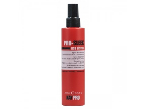 KAY PRO LISS SYSTEM PRO-SLEEK DISCIPLIING SPRAY nepaklusnių plaukų purškiklis 200ml.